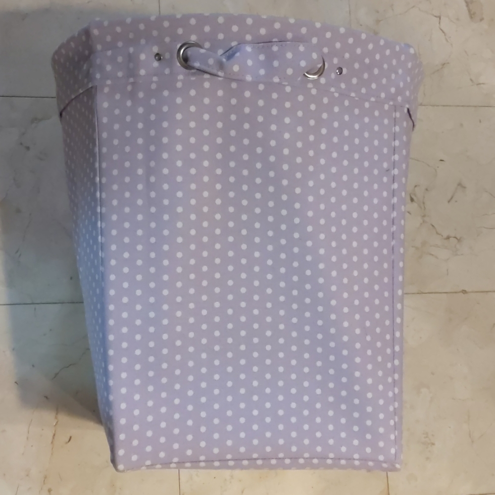 PBK Large Canvas Storage, Lavender Dot